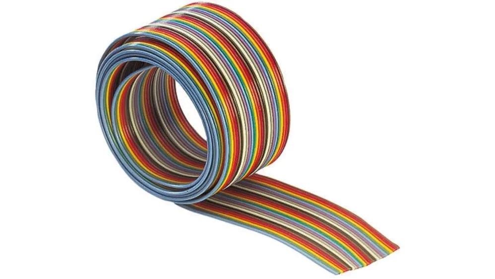 Ribbon Cable, 16 Pin Colored, 1.27mm Pitch Flat Wire