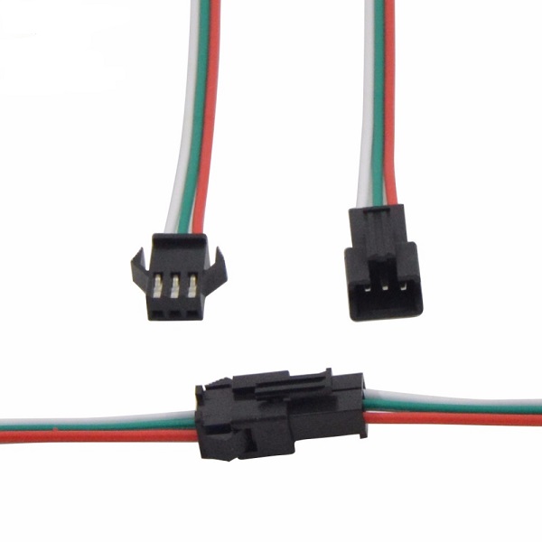 Header Pin Connector Male to Female 3-Wire 10cm JST SM Plug 2.54mm Pitch