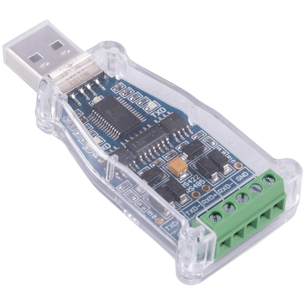 DSD TECH USB to RS485 RS422 Converter Adapter FTDI FT232 Chip Compatible with Windows Mac OS