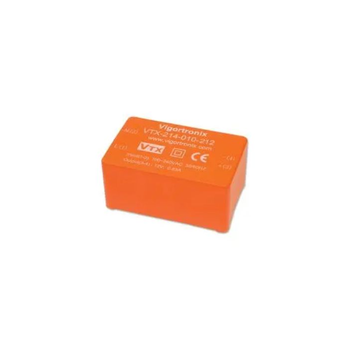 Vigortronix VTX-214-010-212 10W AC-DC Converter, 12V Output, 90-265V AC Input