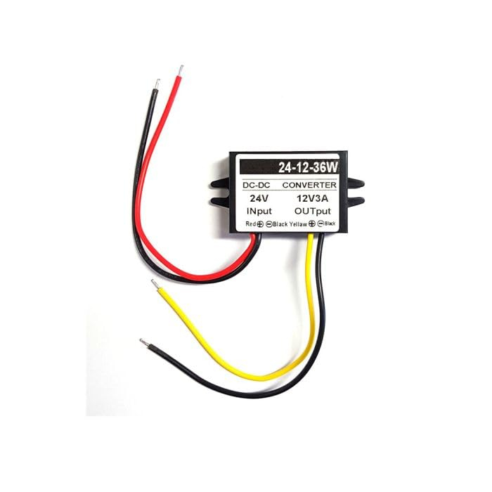 24V to 12V DC-DC Converter 3A 36W Compact Waterproof Module