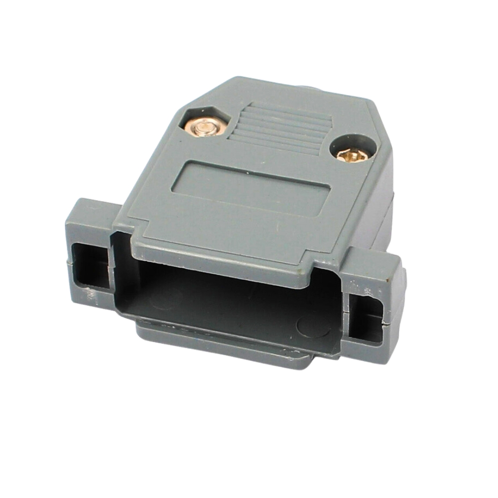 DB15,Connector Housing, Plastic Shell with Screws, Grey