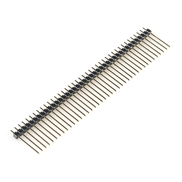 Male Header 1x40 Straight 2.54mm Pitch 19mm Long Pin Single Row Connector
