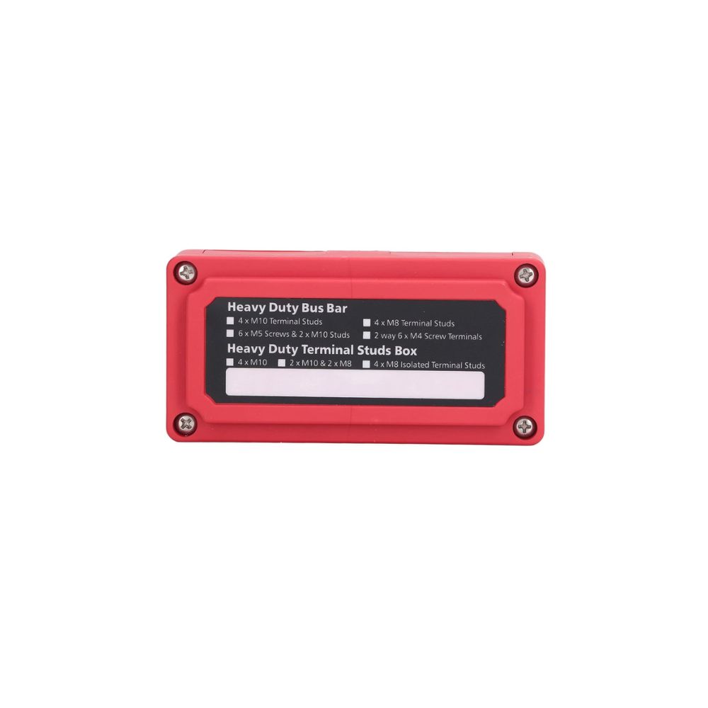 Power Distribution Block Module, Busbar Automotive Box,4X M8,(5/16"),300A