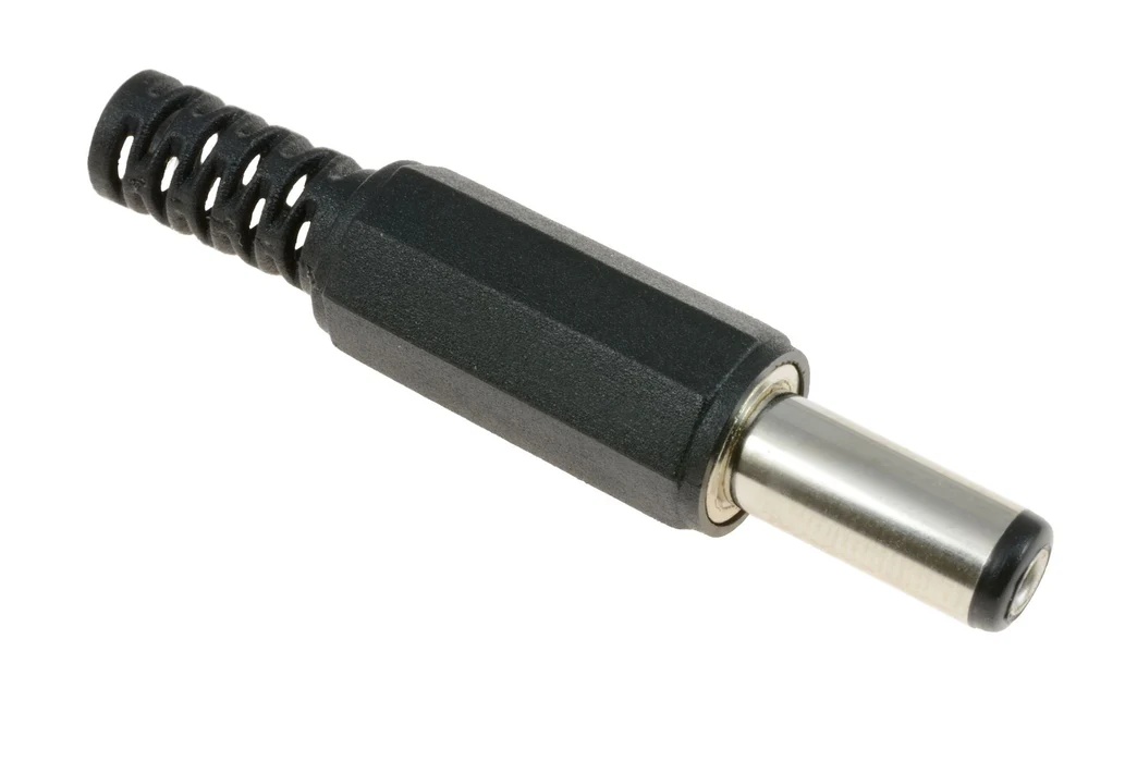 DC Power Plug Male Connector 2.1mm x 5.5mm Cable Mount Barrel Type