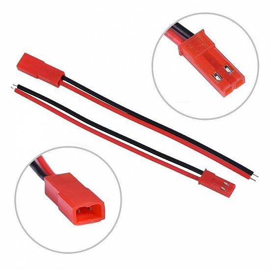 JST Connector with wire,2-Pin,Female