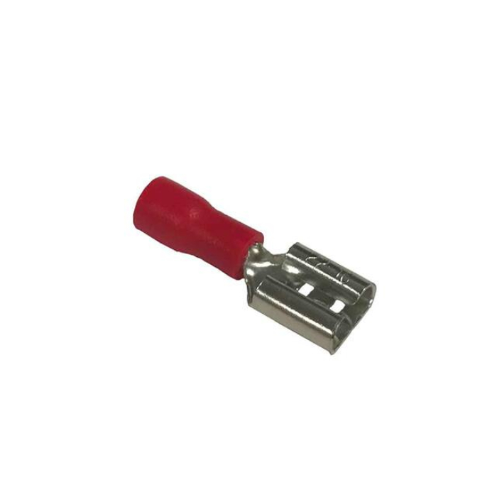 FDD1-25-250 Insulated Female Disconnect Terminal Red 22-16AWG 0.5-1.5mm² 250V 10A