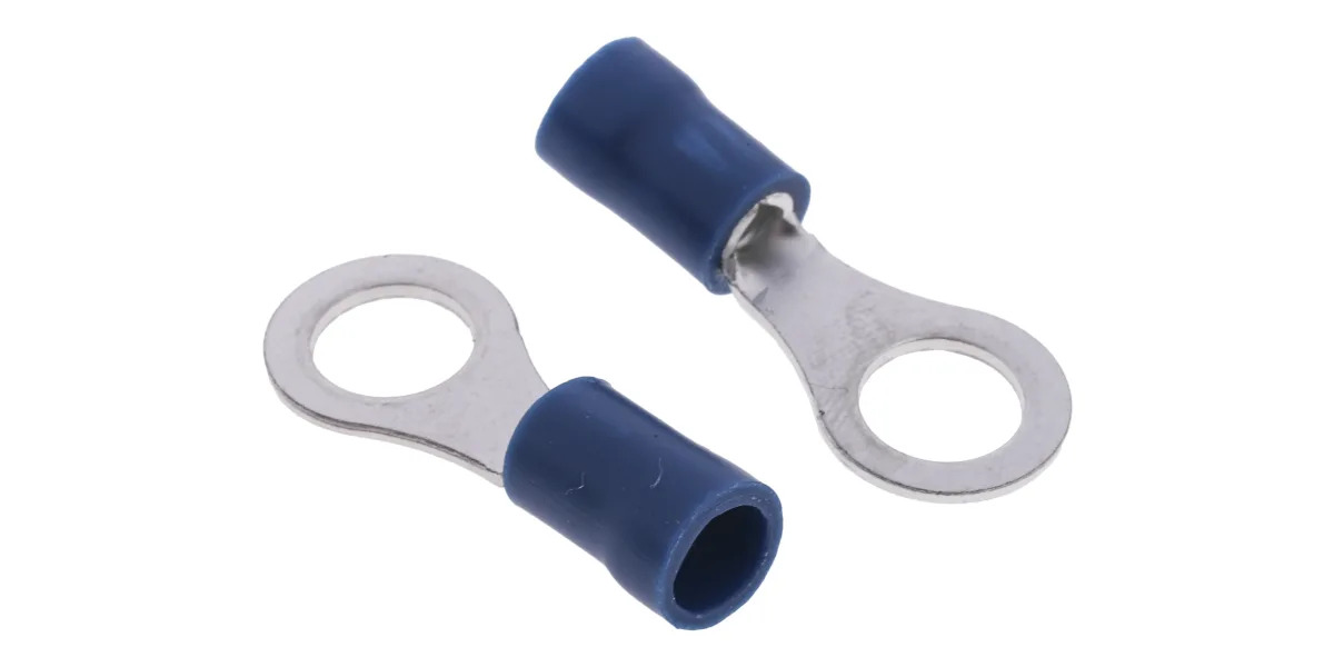 VR 2-6 Ring Terminal Insulated Lug 16-14AWG 1.5-2.5mm2 Blue Crimp Connector