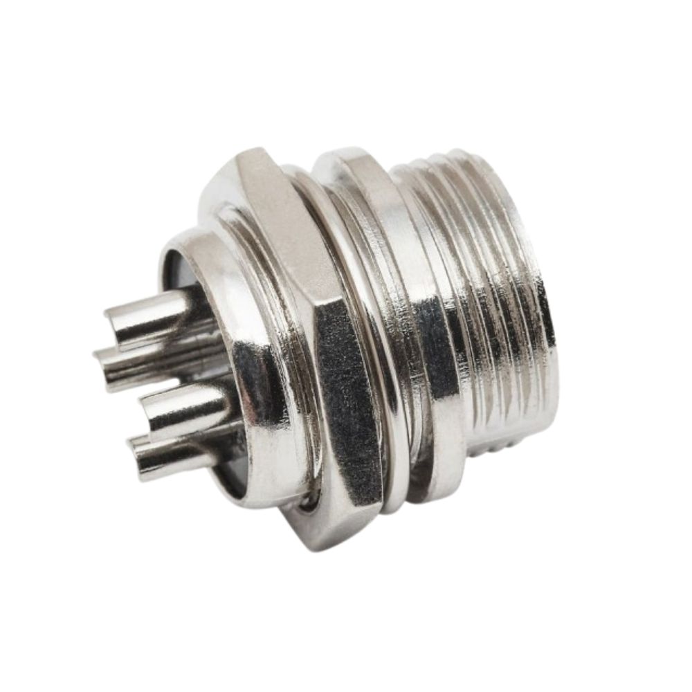 Circular Aviation Connector,M,Panel Mount,Metal,4-Pin