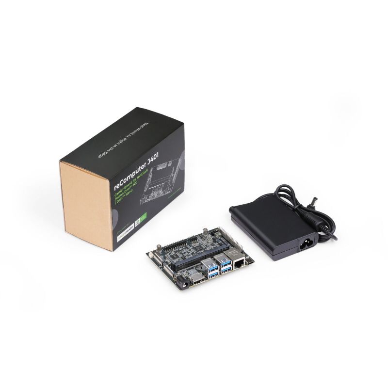 reComputer J401 - Open-source carrier board for Jetson Orin Nano/Orin NX (With Power adapter)