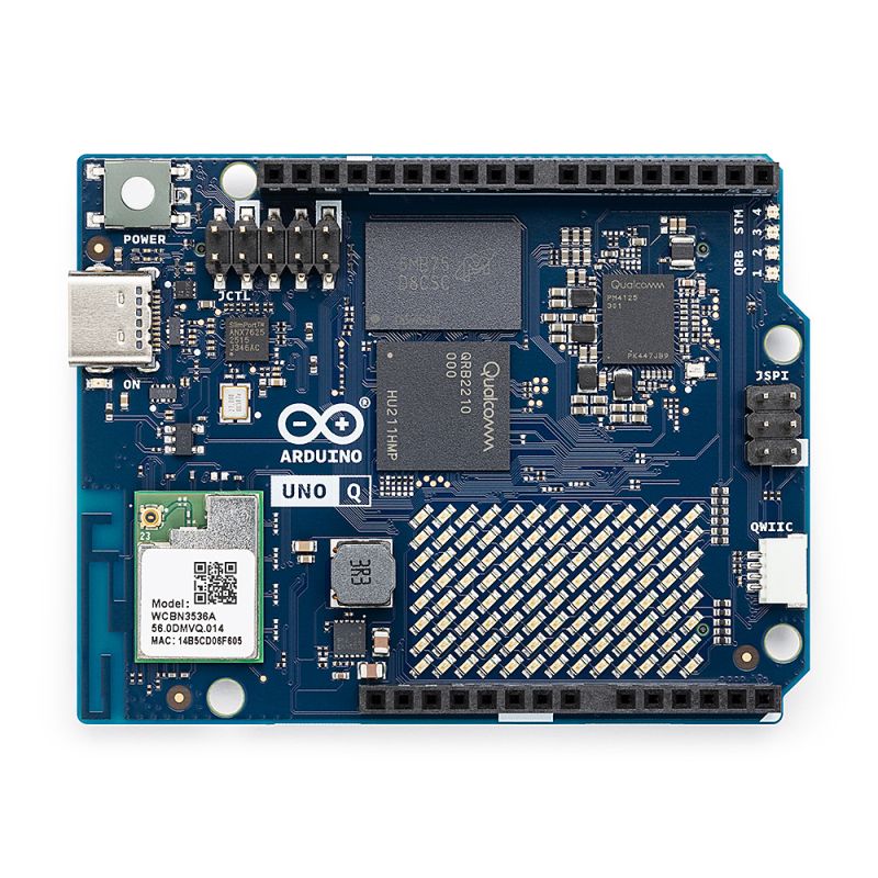 Arduino UNO Q – Hybrid AI & Real-Time Control Board with Quad-Core Cortex-A53 + STM32U585