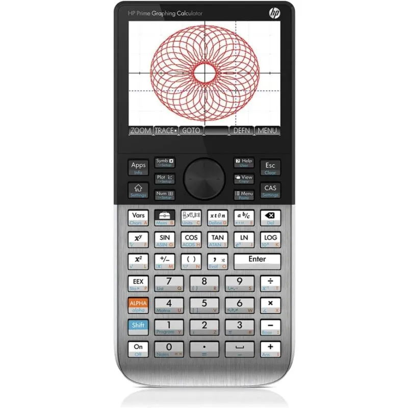 HP Prime Graphing Calculator Touchscreen CAS High-Resolution Display Rechargeable Battery