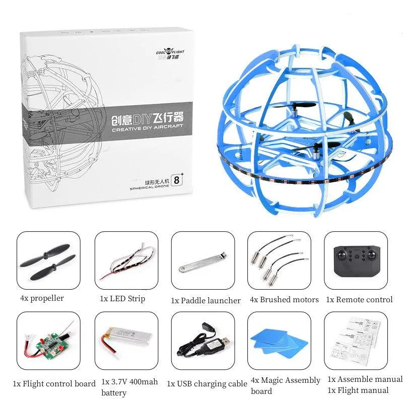 CDA-02 DIY F180 Competition Flyball Drone Kit 3.7V RC Flying Ball