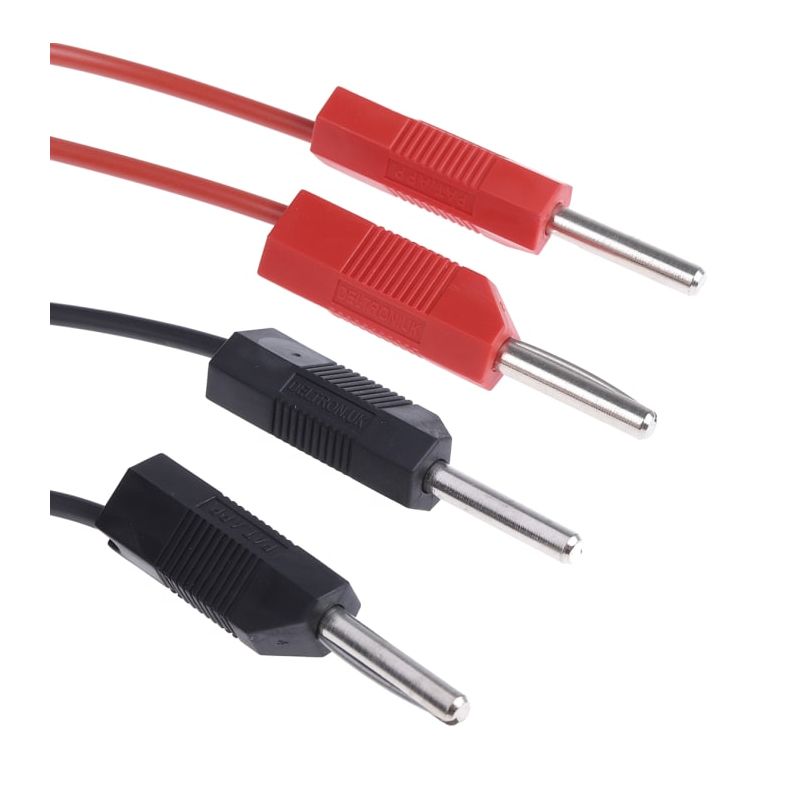RS PRO Test Leads, 4A, 15V, Black, Red, 1m Lead Length (ETA 2-3 weeks subject to availability)