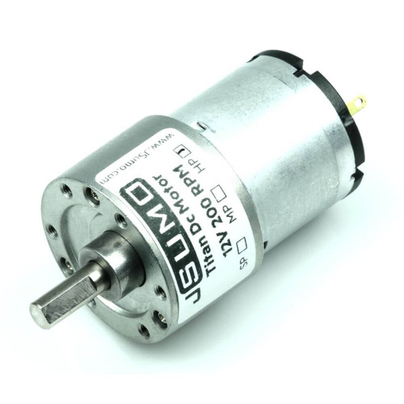 Titan Dc Gearhead Motor 12V 200 RPM (60:1)