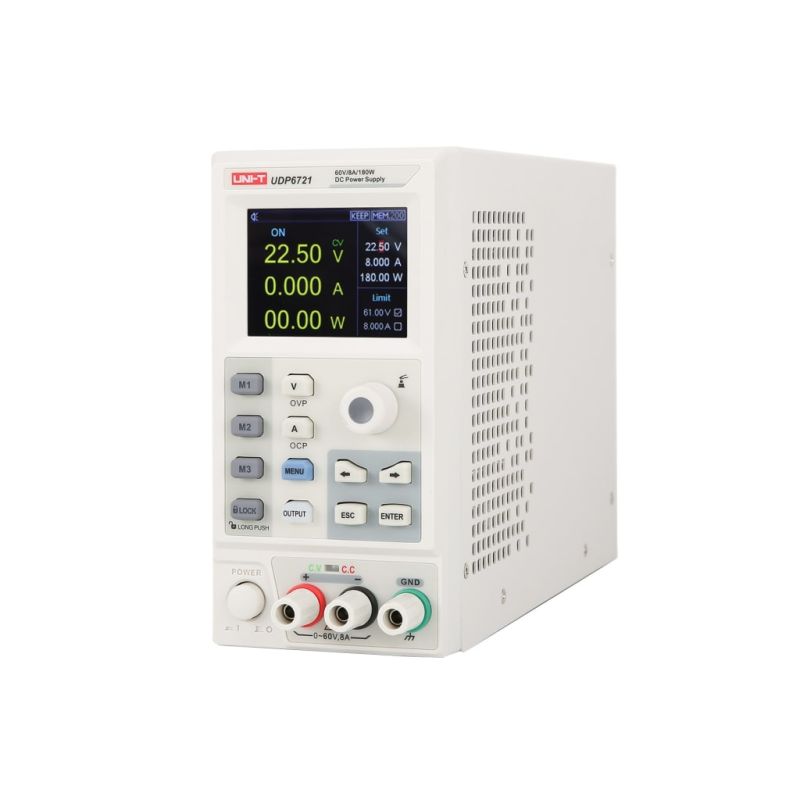 UNI-T UDP6721, Auto Range DC Power Supply ,60V/8A - 180W – Programmable Single-Channel Laboratory Power Supply