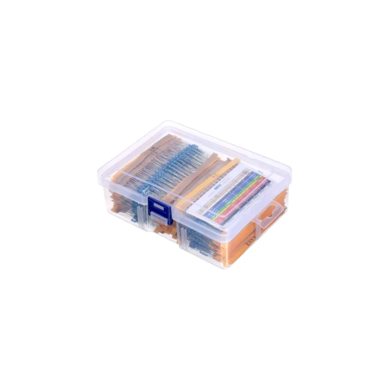 2600pcs Metal Film Resistor Kit 130 Values 1 Percent Tolerance 0.25W Axial Through-Hole Assorted Set