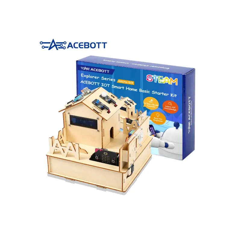 ACEBOTT QE006 Smart Home Starter Kit for micro:bit – IoT Wooden House STEM Kit