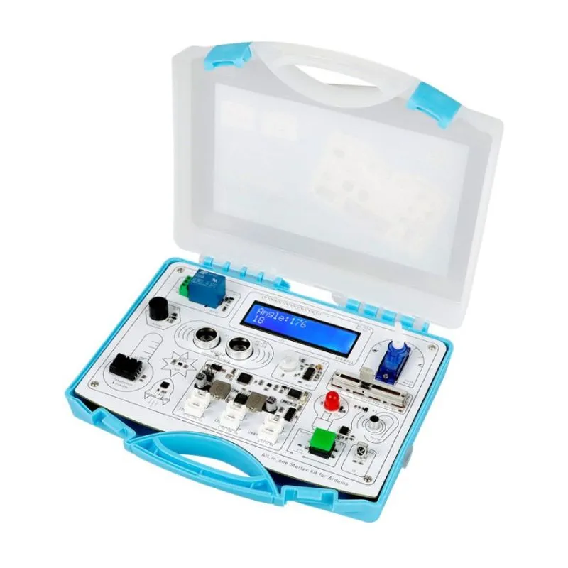 All-in-One Starter Common Board Kit for Arduino – Integrated Development Board with 15 Sensors and 21 Comprehensive Lessons