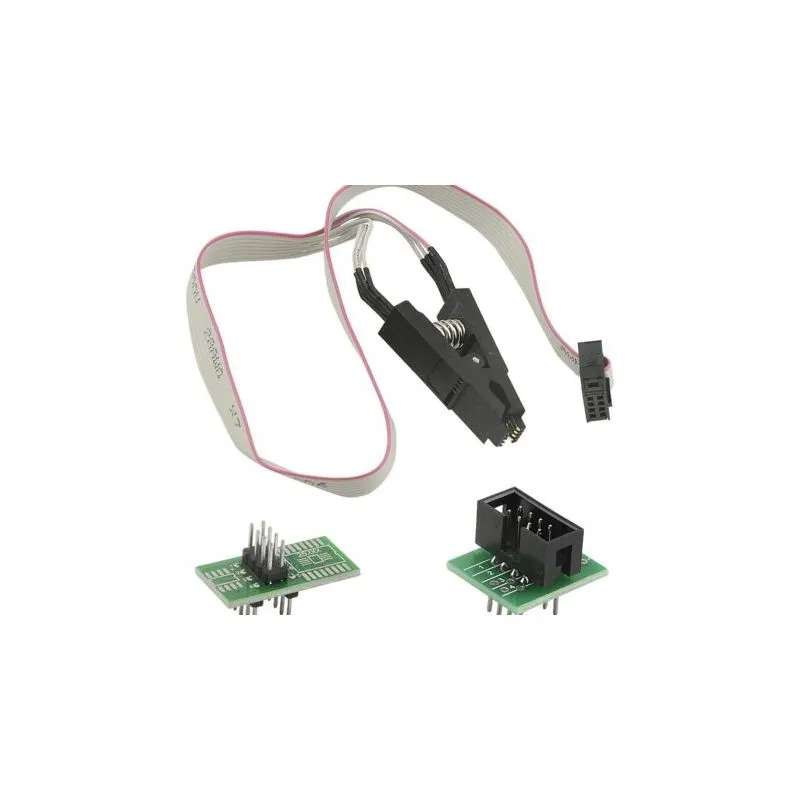 SOIC8/SOP8 ,Test Clip with IC Programming Adapter, In-Circuit EEPROM Flash BIOS Testing Tool