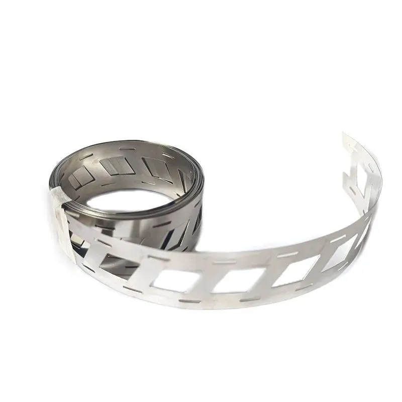 Nickel-Plated Steel Strip, 2-Way Configuration, 1 Meter Length, Corrosion-Resistant