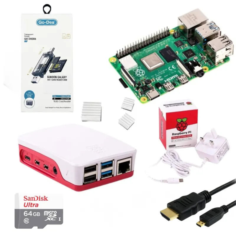 Raspberry Pi 4 Model B Starter Kit 
