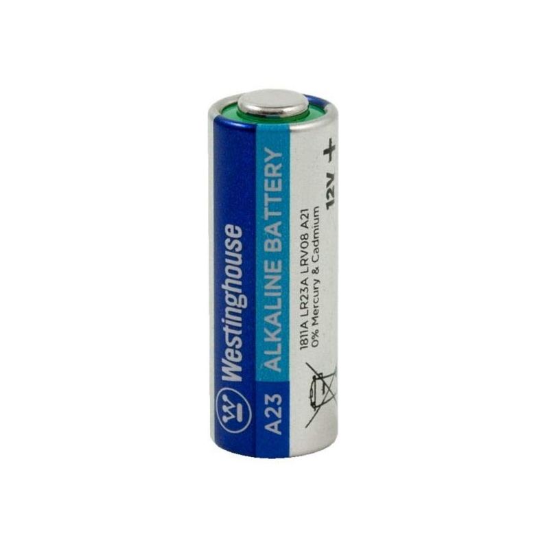 A23 12V Alkaline Battery, 55mAh Capacity, Single Blister Pack