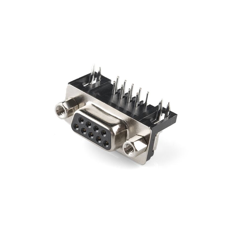 DB9,PCB Mount Connector,9-Pin,D-Sub,F