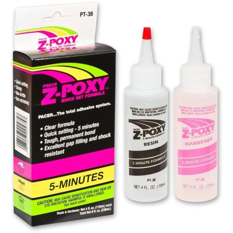 Zap 5 Minutes Z-Poxy 8 fl oz (236ml) PT-38