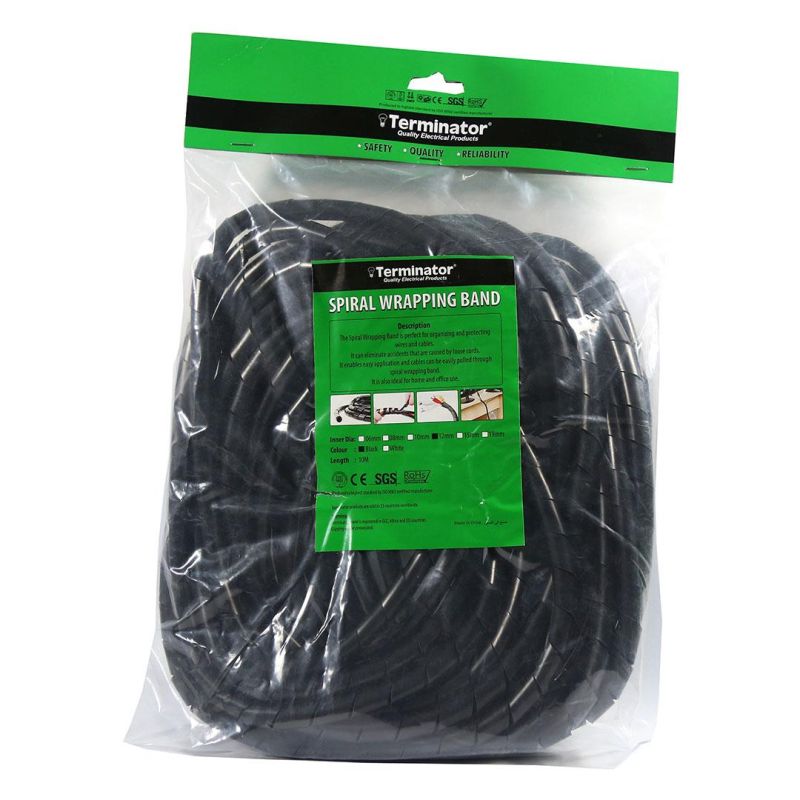TCWB 10 CABLE WRAP BLACK 10