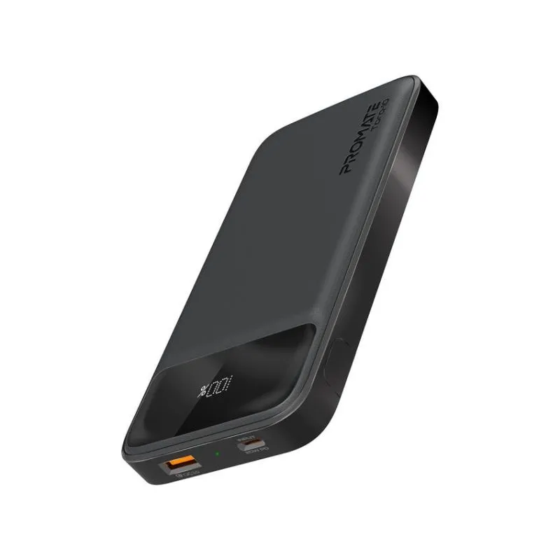 Promate USB C Power Bank Ultra-Slim 10000mAh