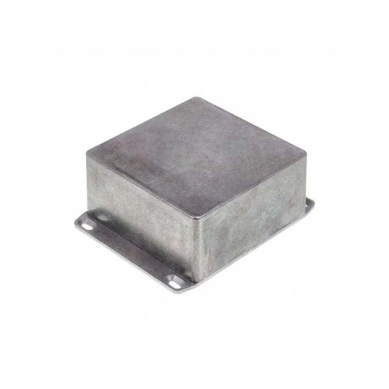 Hammond 1590WUFL Diecast Aluminum Enclosure with Flanged Lid, Unpainted, 120mm x 120mm x 59mm, IP65 Rated