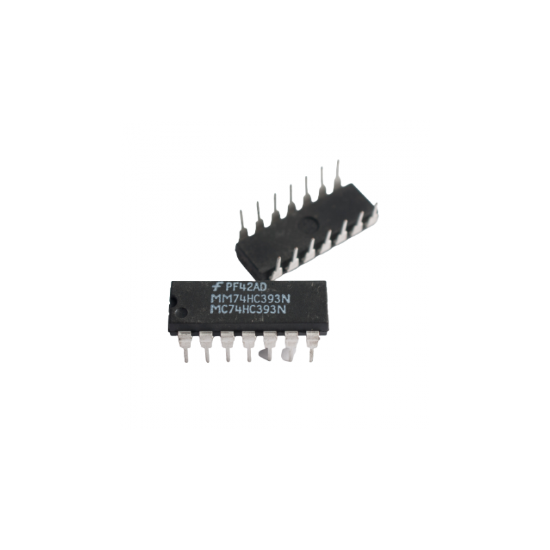 MC74HC393N,Dual 4-Bit Binary Ripple Counter, DIP-14