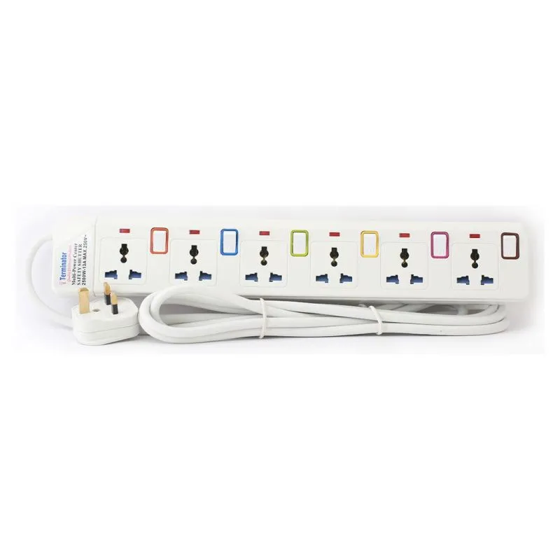 TPB 916-3M 6-Way Power Extension 3 mtr