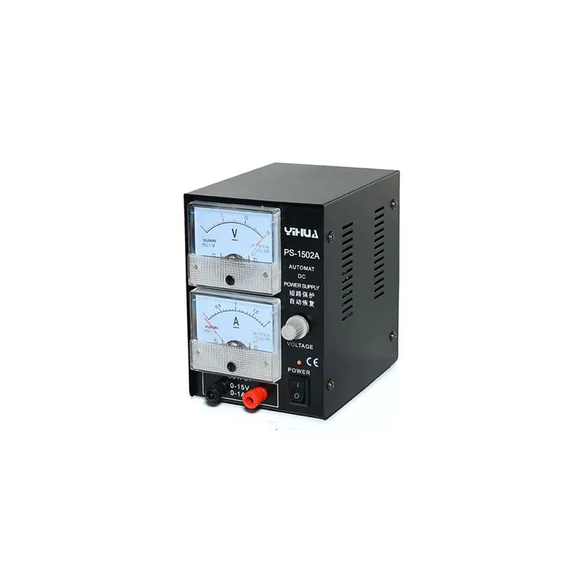 PS-1501A, 15V 1A Adjustable DC Linear Power Supply, Compact Design
