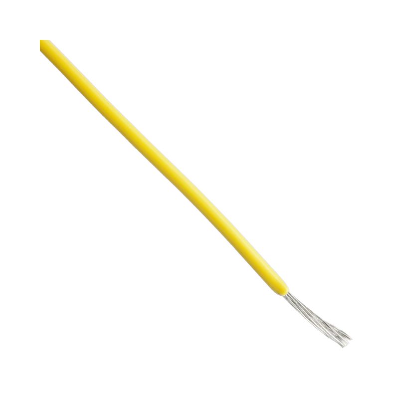 24 AWG Hook-Up Wire 7/32 Yellow 600V 100.0' (30.5m) (2-3 weeks subject to availability)