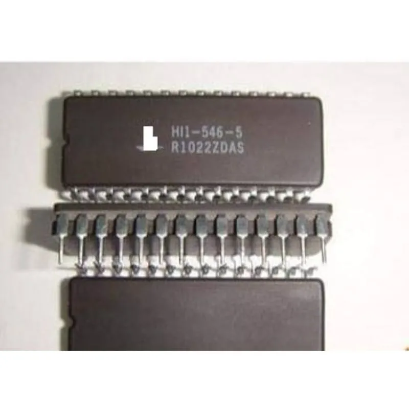 HI1-546-5, 16-Channel CMOS Analog Multiplexer with Active Overvoltage Protection, 44V Max Supply, 28-Pin DIP
