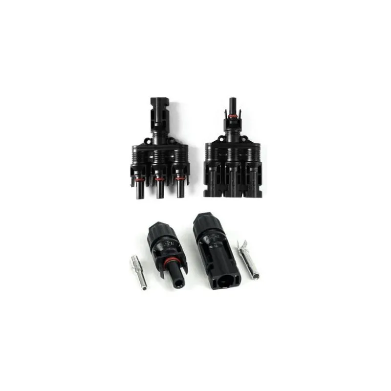 Loom Solar 3 panel connectors pair 3 wire in 1 wire out MC4-T type connector IP67 SAP 1100931595