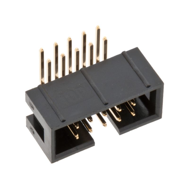 IDC Connector,Male,10-Pin,Angled