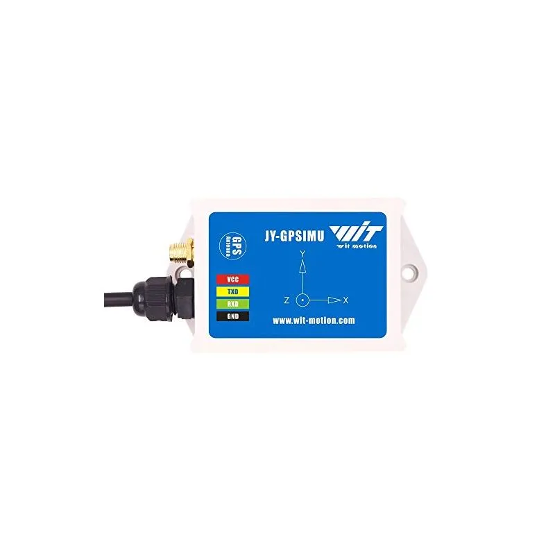 WitMotion WTGAHRS1 (JY-GPSIMU), 10-Axis High-Precision IMU + GPS Sensor – Accelerometer, Gyroscope, Magnetometer, Barometer, AHRS, TTL/UART