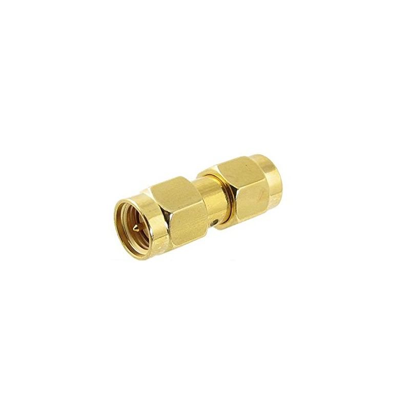 SMA to RP-SMA Pin Plug In-Series RF Coaxial Adapter Antenna Connector,M/F
