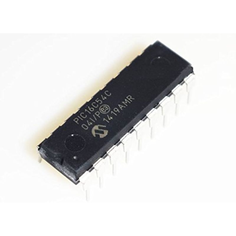 PIC16C54C-04/P Microcontroller, 8-Bit, 4 MHz Clock Frequency, 512 x 12-bit EPROM, DIP-18