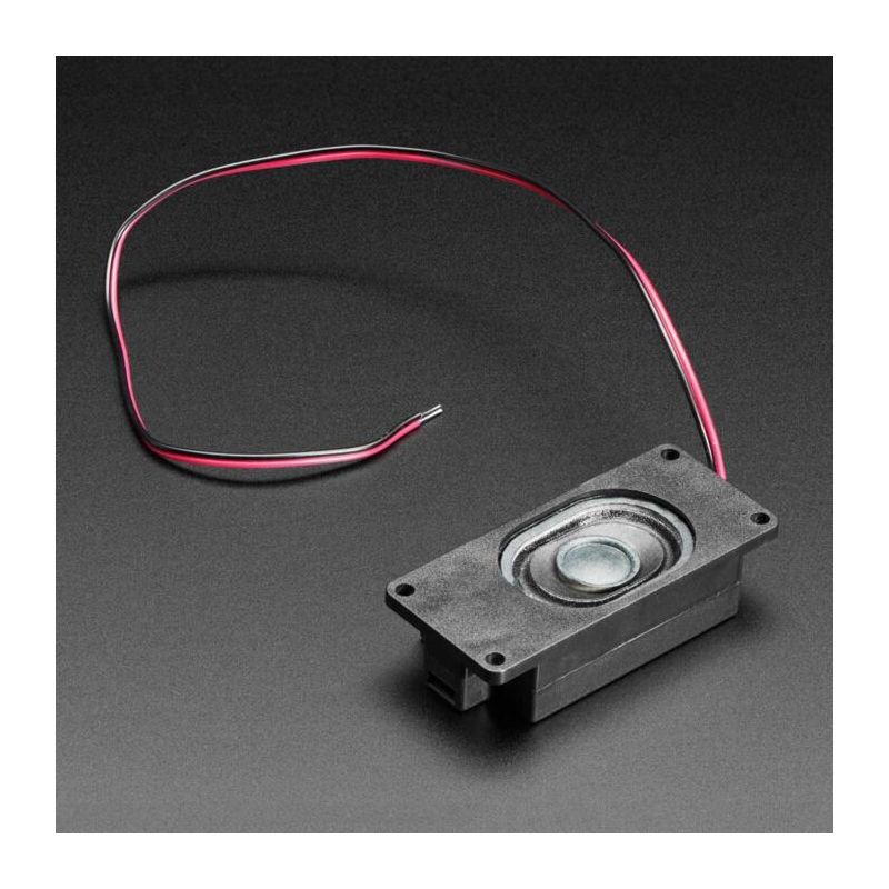 Mono Enclosed Speaker with Plain Wires - 3W 4 Ohm SKU: ADA4445