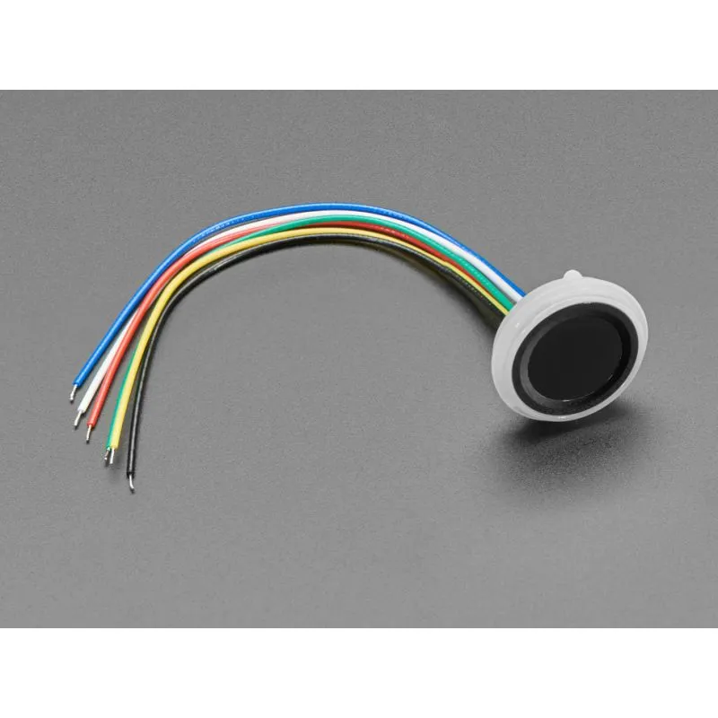 R558-S, Ultra-Slim Round Fingerprint Sensor and 6-pin Cable, capacity up to 100 fingerprints