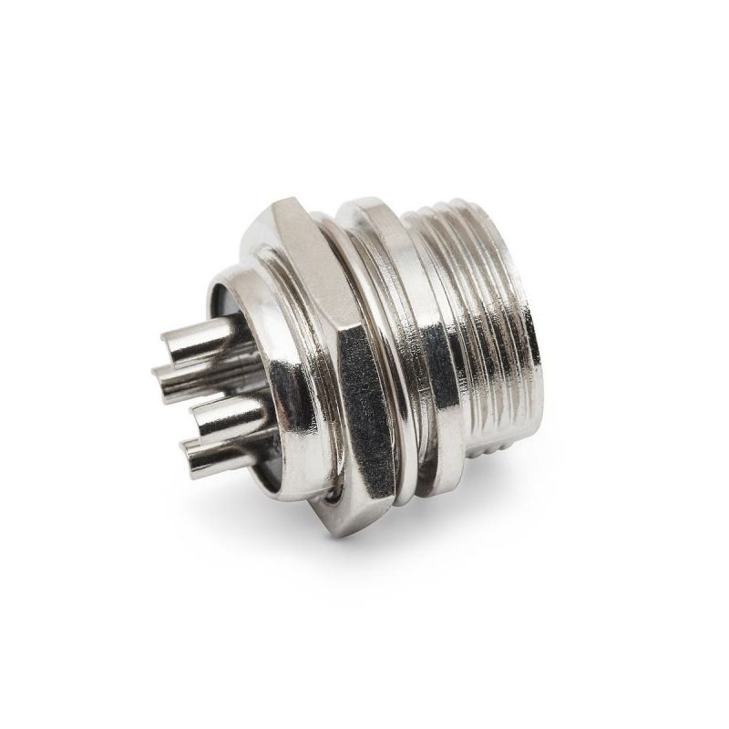 Circular Aviation Connector,M,Panel Mount,Metal,4-Pin