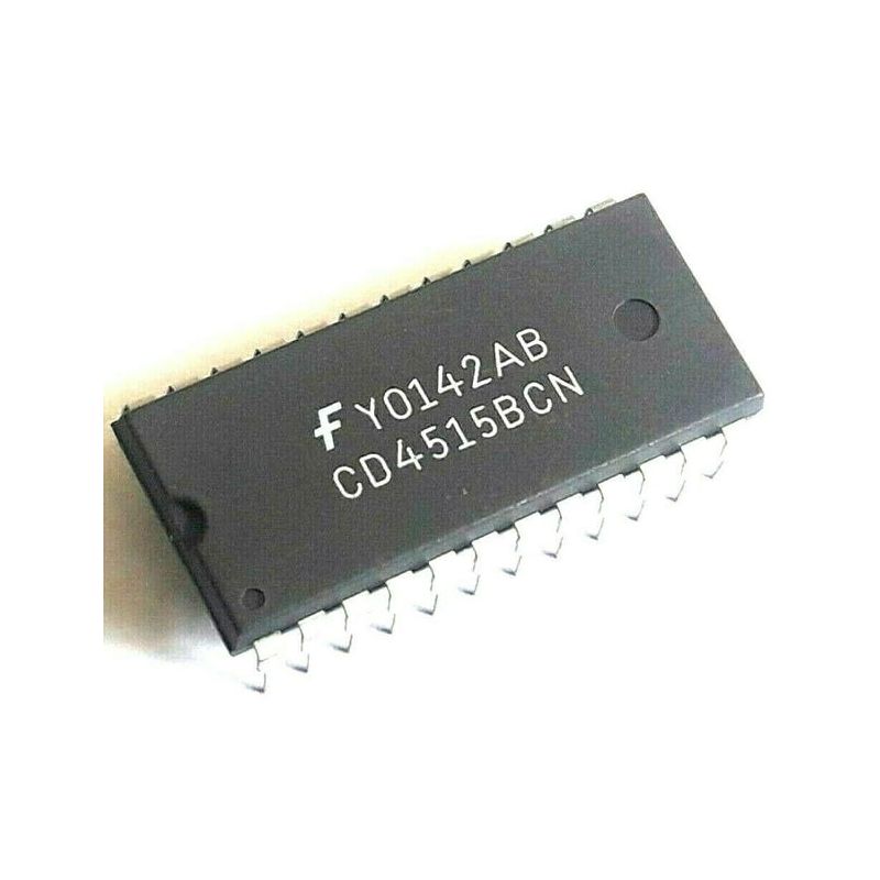 CD4515BCN,4-to-16 Line Decoder with Latches,DIP-24