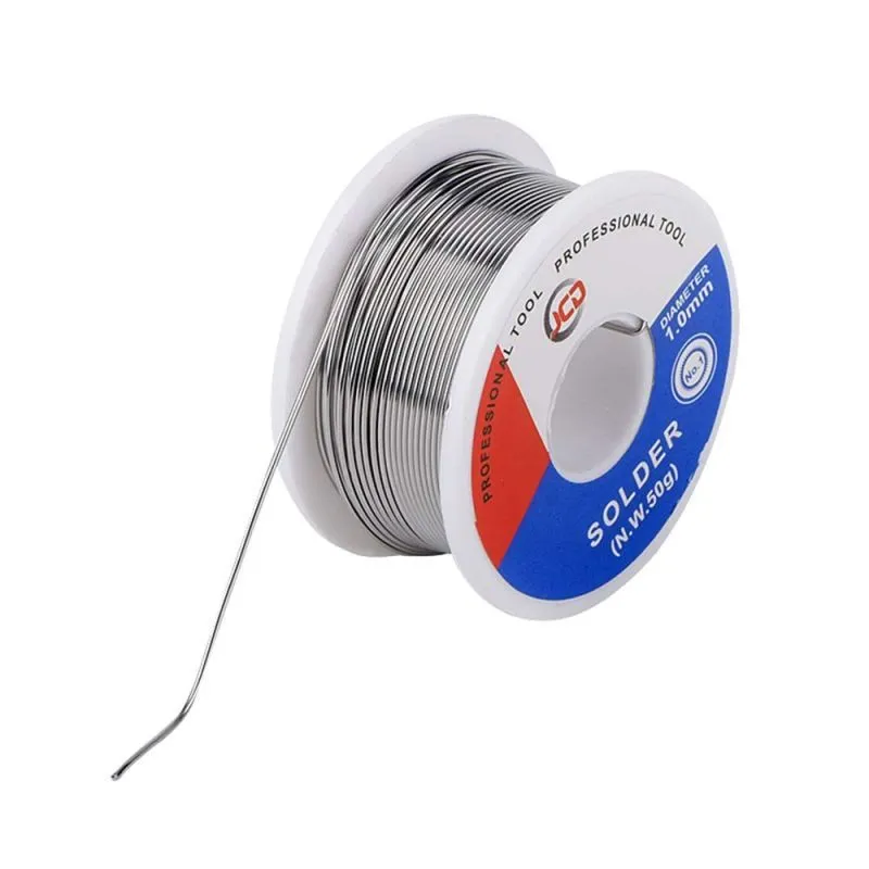 WMORE Soldering Tin Wire 50g 1.2mm Rosin Core, Sn63-Pb37 Alloy, 1.8% Flux Content