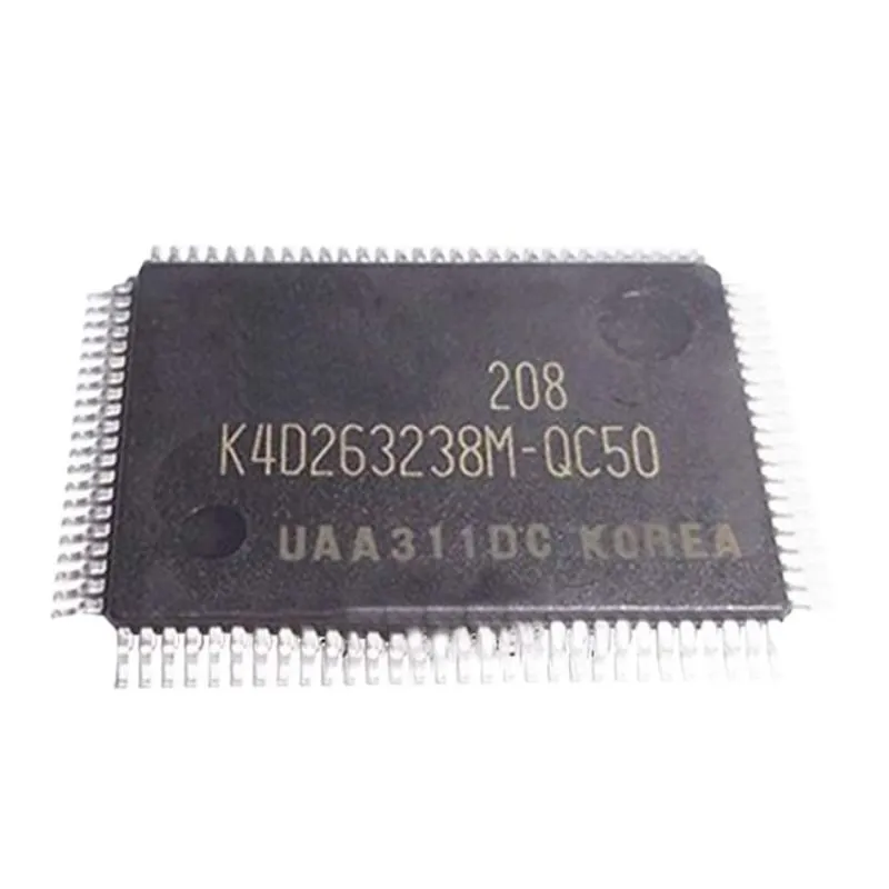 K4D263238M-QC50, 128Mbit (4M x 32) DDR SDRAM, QFP-100