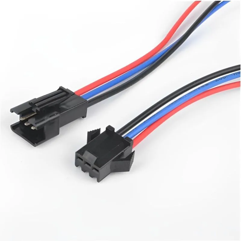JST-SM,Connector Plug with Wire,M/F, 3-Pin