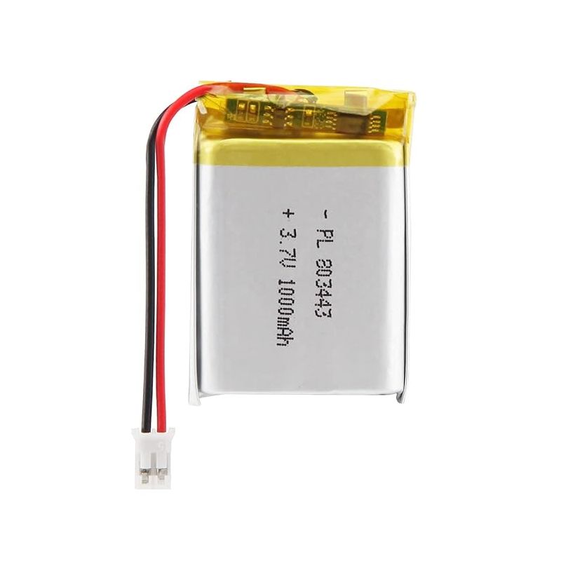 Lithium Polymer Battery Pack, 3.7V, 1000mAh, Rechargeable